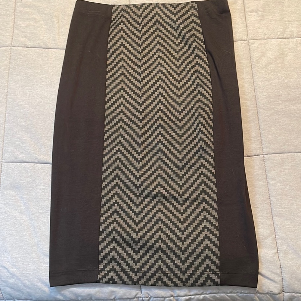 Chevron pencil skirt size medium